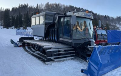 Il gatto delle nevi che ti porta in Baita